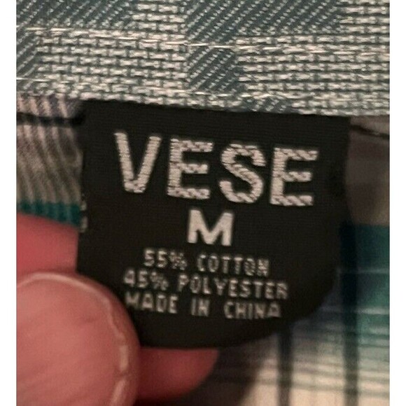 Vese Brand Short Sleeve Casual Button Down Shirt Size Medium - Picture 4 of 4